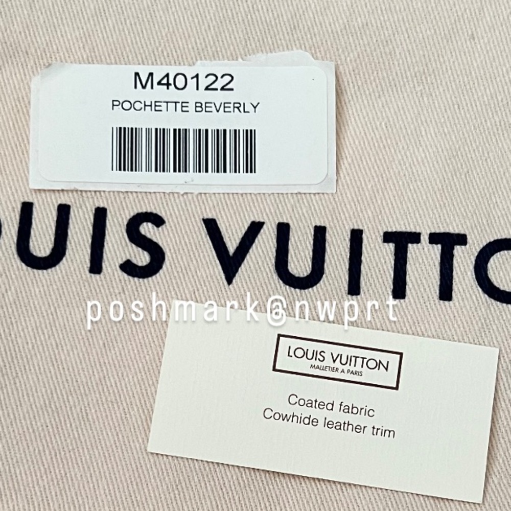 Louis Vuitton 💯 Beverly Pochette Clutch Vintage Monogram Shoulder Bag LV Logo - Picture 16 of 16
